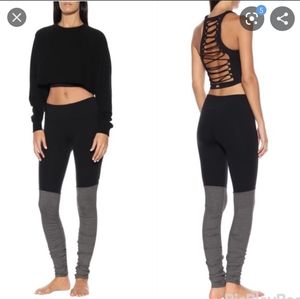 Alo goddess legging size M black and stormy